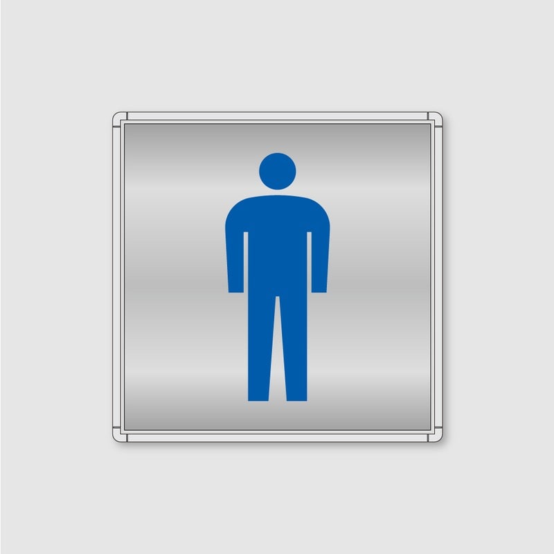 フジタ シンプルピクトサイン FR-9 18-100 男子トイレ 1個（ご注文単位1個）【直送品】