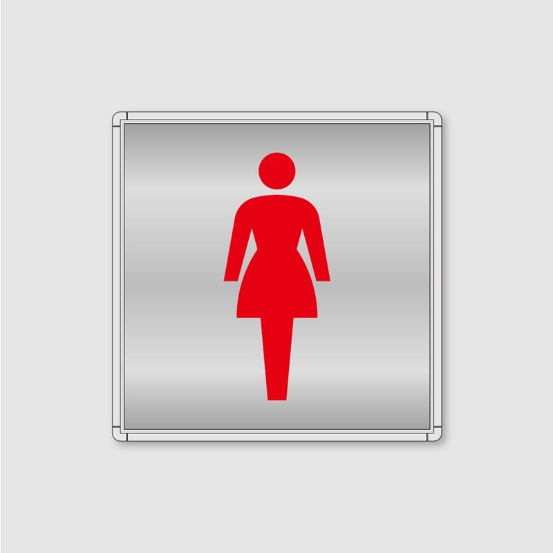 フジタ シンプルピクトサイン FR-9 18-101 女子トイレ 1個（ご注文単位1個）【直送品】