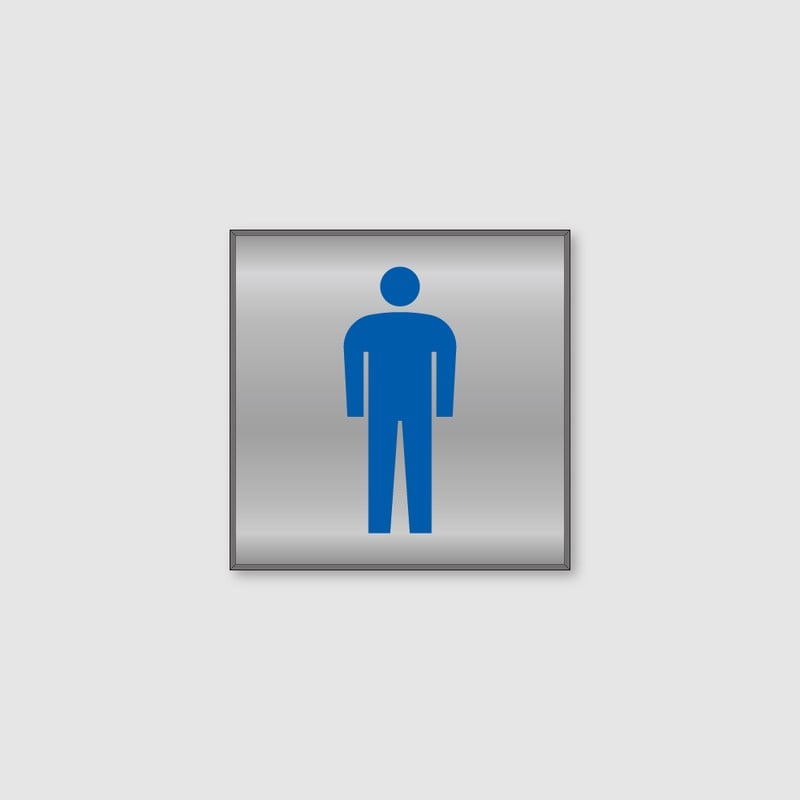 フジタ シンプルピクトサイン FS-7 18-100 男子トイレ 1個（ご注文単位1個）【直送品】