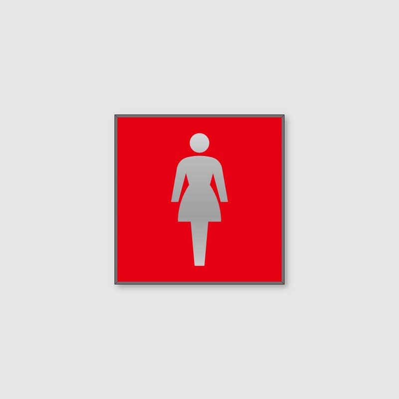 フジタ シンプルピクトサイン FS-7 18-105 女子トイレ 1個（ご注文単位1個）【直送品】