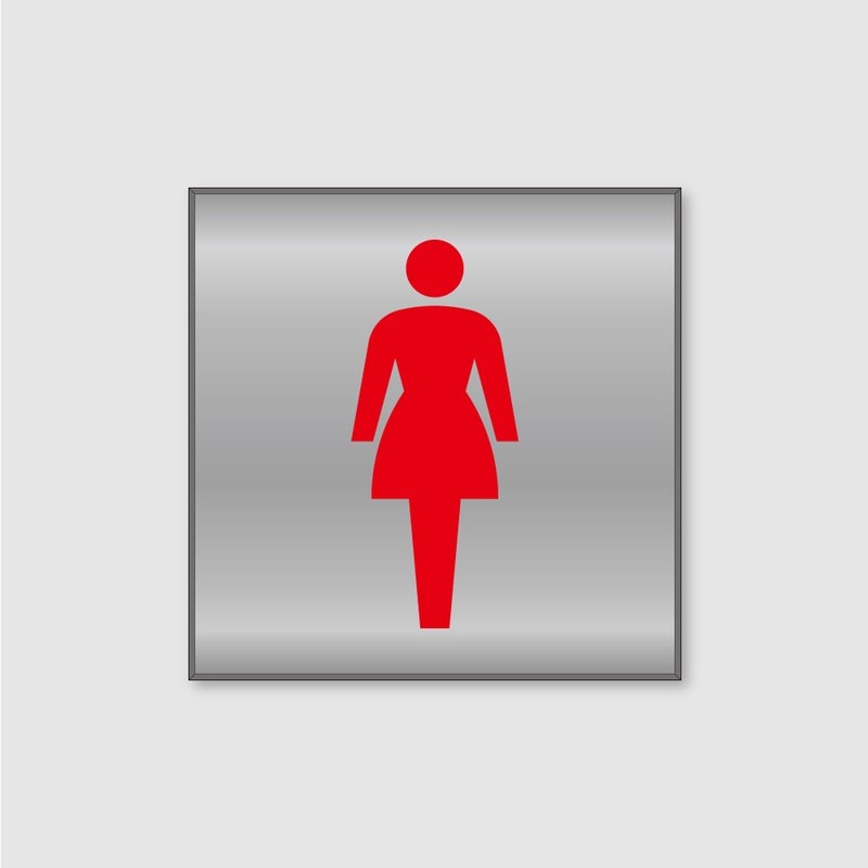 フジタ シンプルピクトサイン FS-9 18-101 女子トイレ 1個（ご注文単位1個）【直送品】