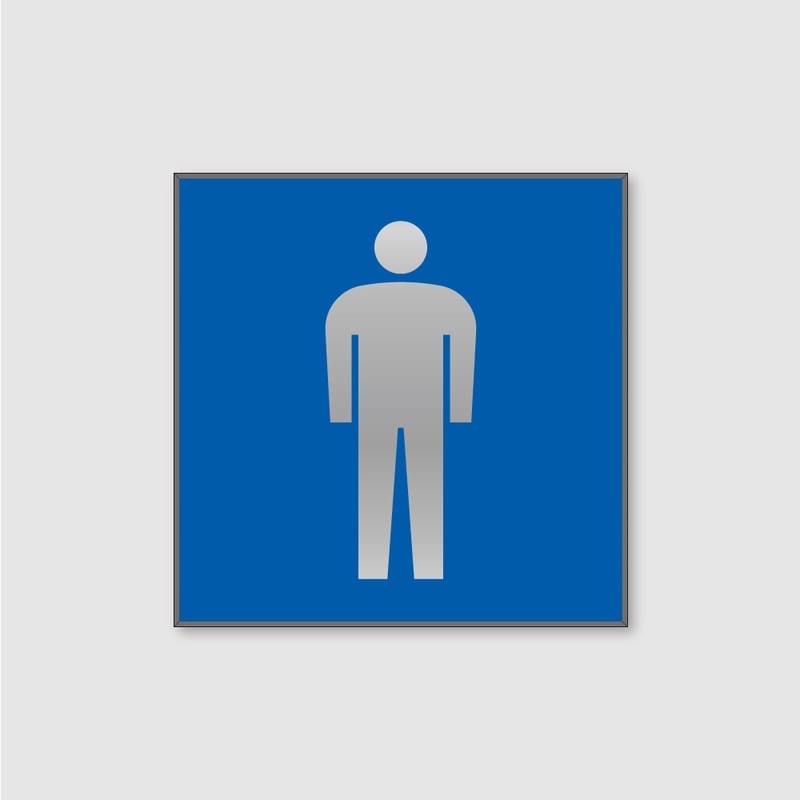 フジタ シンプルピクトサイン FS-9 18-104 男子トイレ 1個（ご注文単位1個）【直送品】