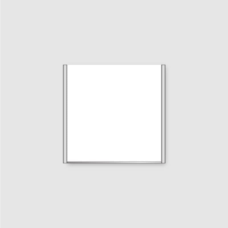 フジタ ALフレームピクトサイン 正面型 FA150-SV 無地 1個（ご注文単位1個）【直送品】