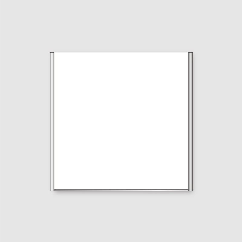 フジタ ALフレームピクトサイン 正面型 FA200-SV 無地 1個（ご注文単位1個）【直送品】