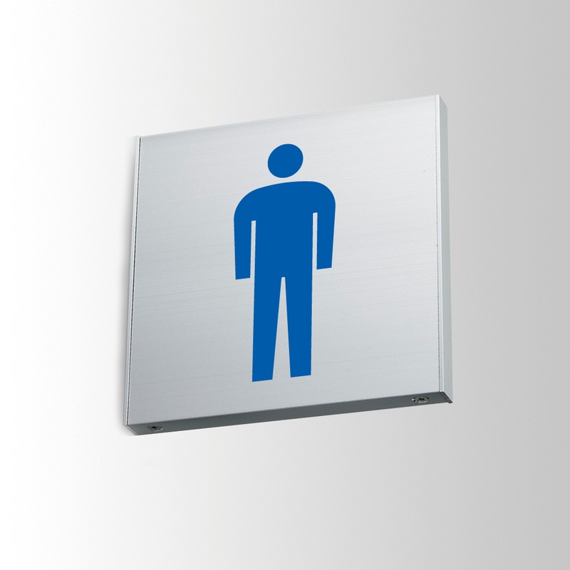 フジタ アルミプレート 正面型 FTY150 18-100 男子トイレ 1個（ご注文単位1個）【直送品】