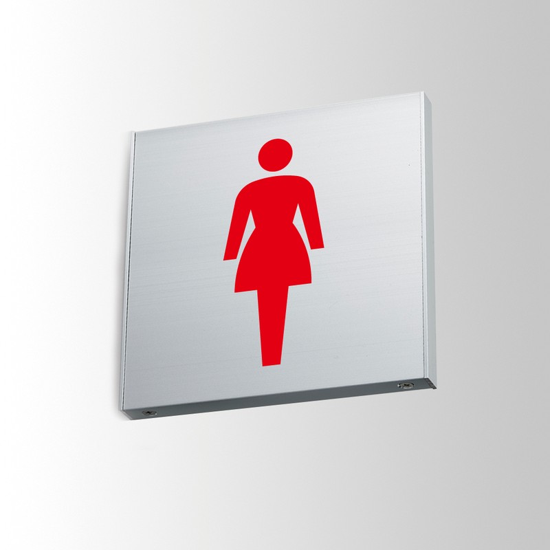 フジタ アルミプレート 正面型 FTY150 18-101 女子トイレ 1個（ご注文単位1個）【直送品】