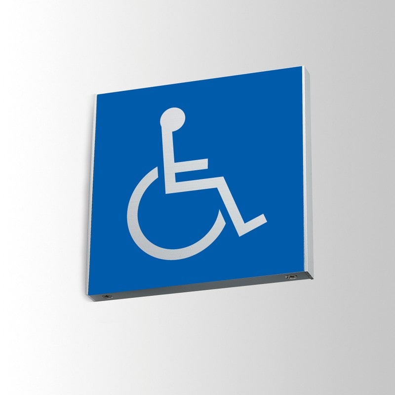 フジタ アルミプレート 正面型 FTY150 18-106 バリアフリートイレ 1個（ご注文単位1個）【直送品】