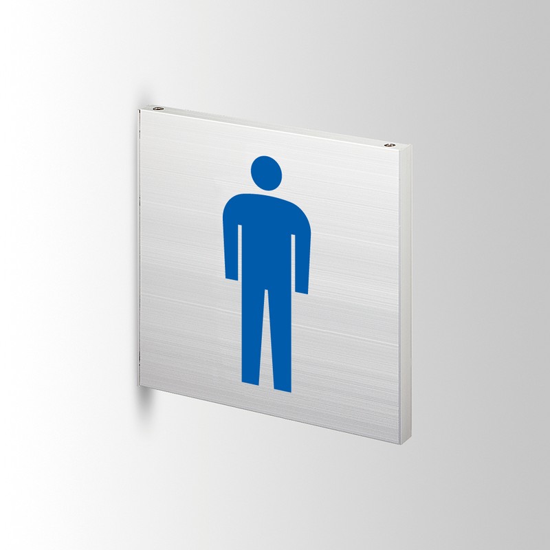 フジタ アルミプレート 正面型 FTY200 18-100 男子トイレ 1個（ご注文単位1個）【直送品】