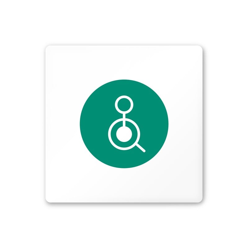 フジタ 飲食向サークル A-KM2-0121バリアフリートイレ1 平付型アクリル 1個（ご注文単位1個）【直送品】