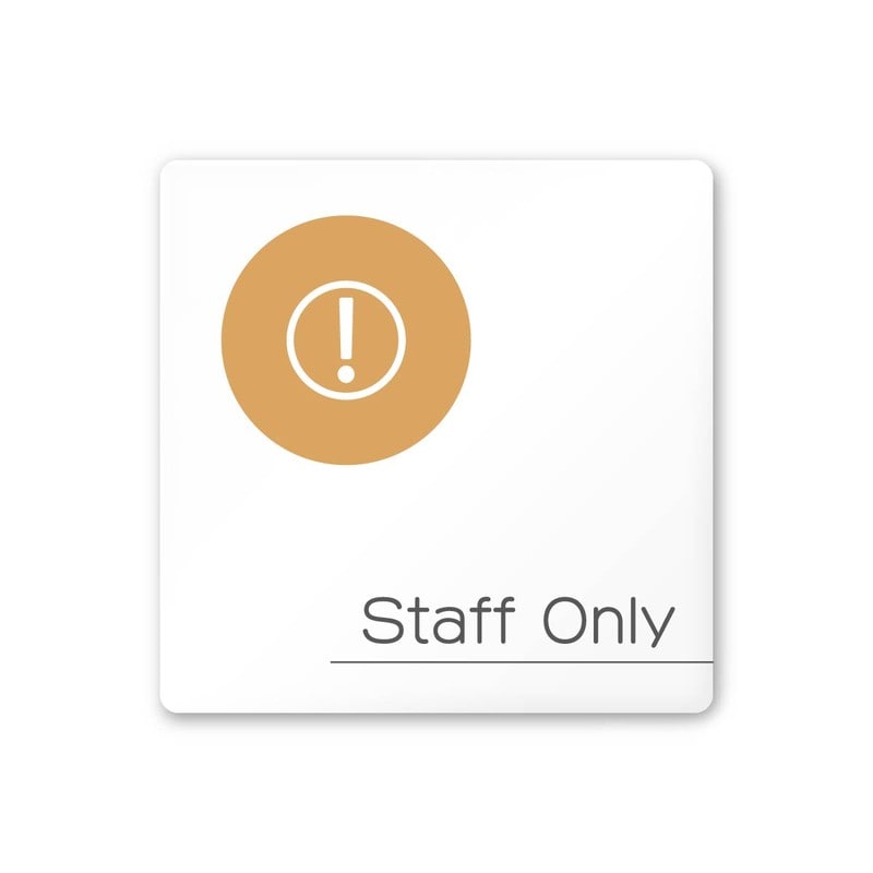 フジタ 飲食向サークル A-KM2-0110Staff 平付型アクリル 1個（ご注文単位1個）【直送品】