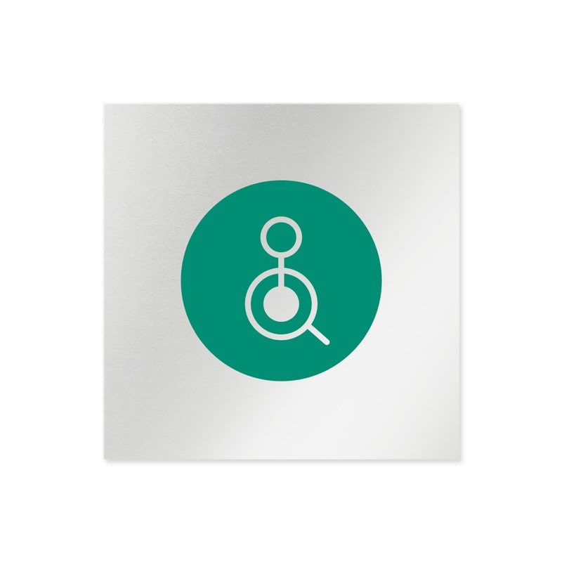 フジタ 飲食向サークル B-KM2-0121バリアフリートイレ1 平付型アルミ 1個(ご注文単位1個)【直送品】