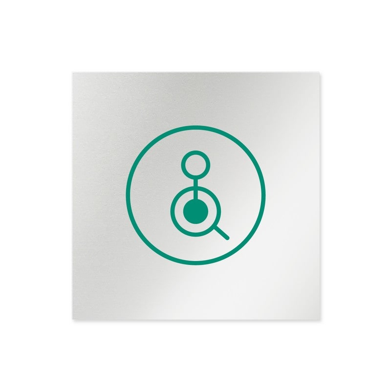 フジタ 飲食向サークル B-KM2-0122バリアフリートイレ2 平付型アルミ 1個(ご注文単位1個)【直送品】