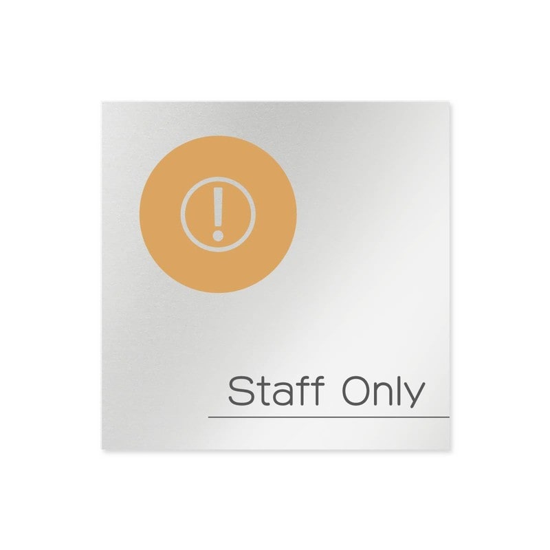 フジタ 飲食向サークル B-KM2-0110Staff 平付型アルミ 1個(ご注文単位1個)【直送品】