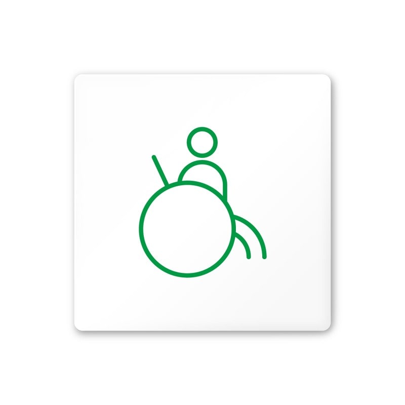 フジタ A-HS1-0121バリアフリートイレ1 平付型アクリル 1個（ご注文単位1個）【直送品】