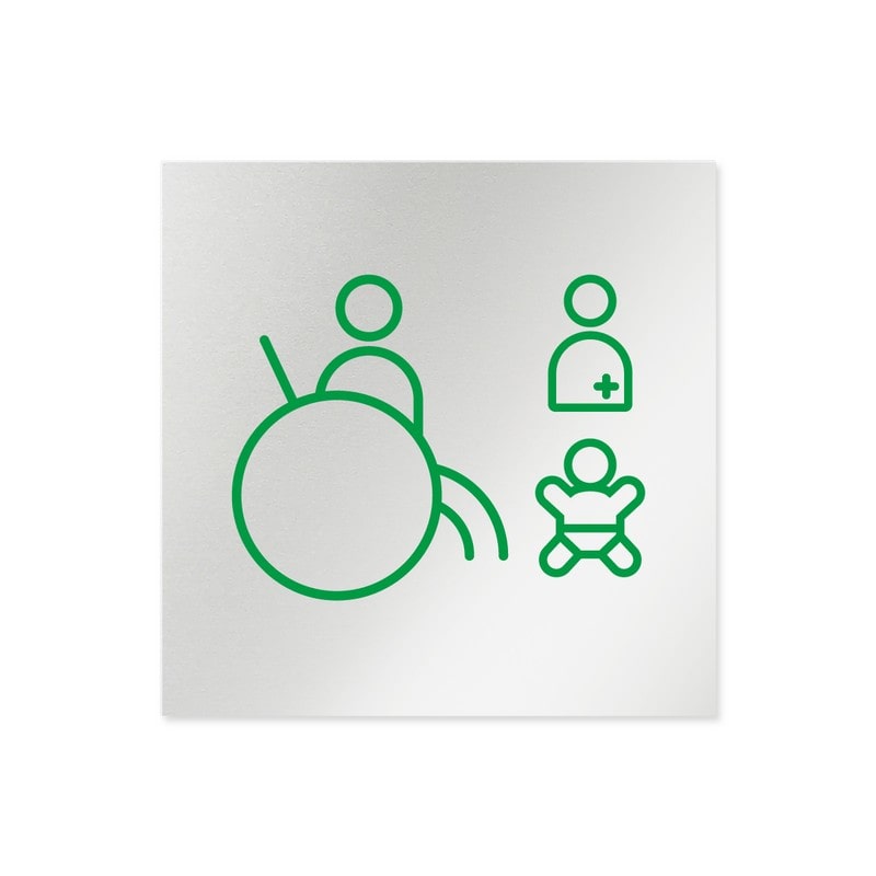 フジタ B-HS1-0122バリアフリートイレ2 平付型アルミ 1個（ご注文単位1個）【直送品】