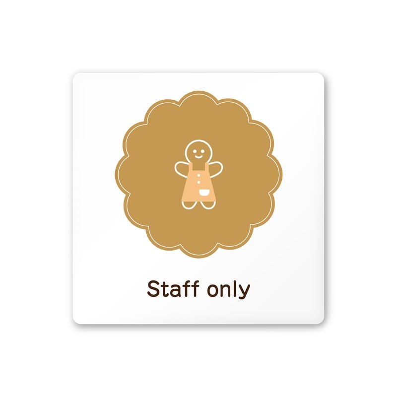 フジタ 飲食向Cookie A-MA1-0110Staff 平付型アクリル 1個（ご注文単位1個）【直送品】