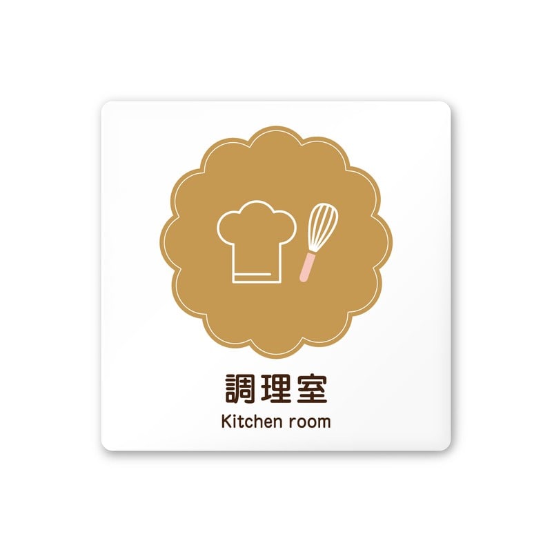 フジタ 飲食向Cookie A-MA1-0111調理室 平付型アクリル 1個（ご注文単位1個）【直送品】