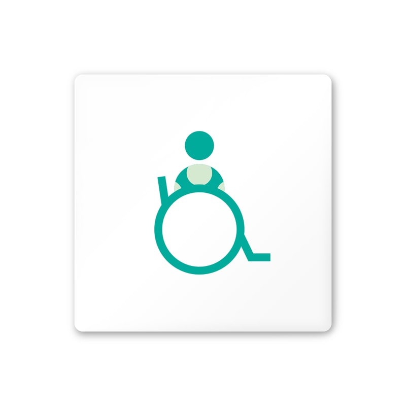 フジタ 飲食向Simple A-IM2-0121バリアフリートイレ1 平付型アクリル 1個（ご注文単位1個）【直送品】