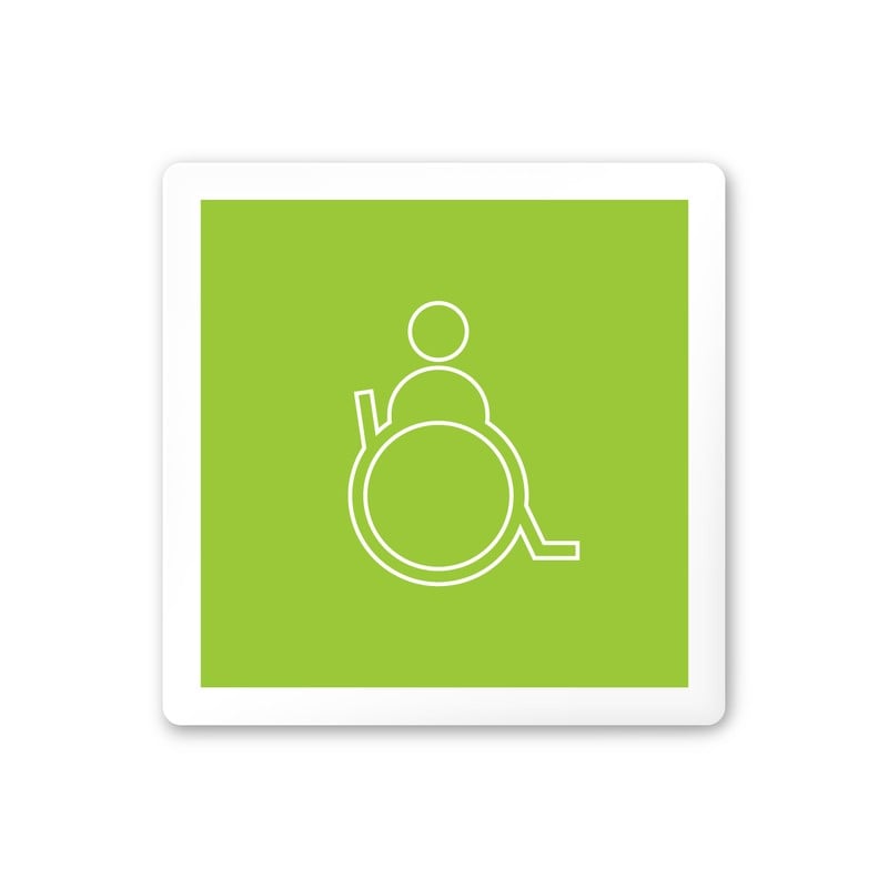 フジタ 飲食向Simple A-IM2-0122バリアフリートイレ2 平付型アクリル 1個（ご注文単位1個）【直送品】