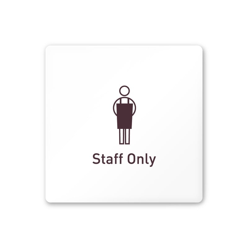 フジタ 飲食向Simple A-IM2-0110Staff 平付型アクリル 1個（ご注文単位1個）【直送品】