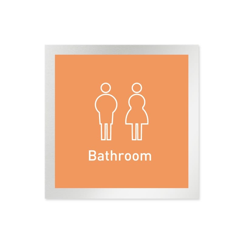 フジタ 飲食向Simple B-IM2-0102トイレ 平付型アルミ 1個（ご注文単位1個）【直送品】