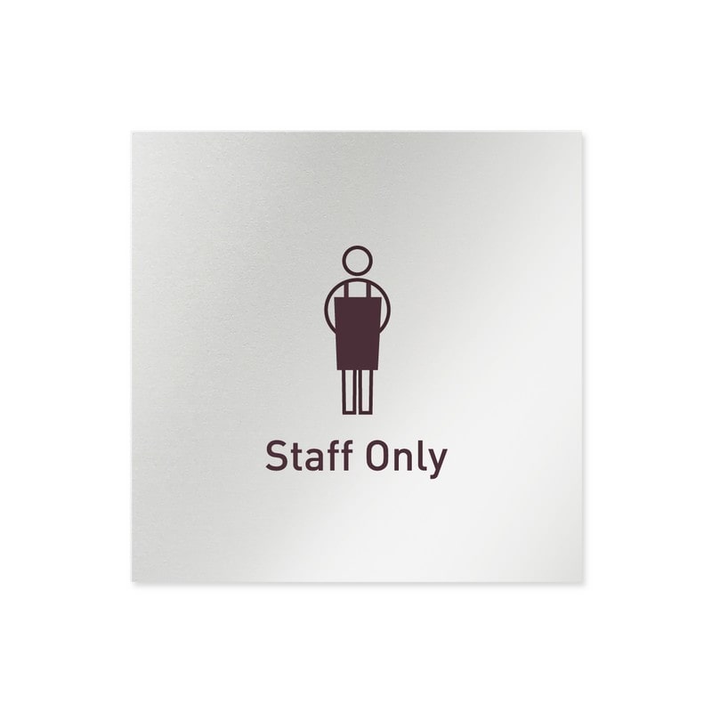 フジタ 飲食向Simple B-IM2-0110Staff 平付型アルミ 1個（ご注文単位1個）【直送品】