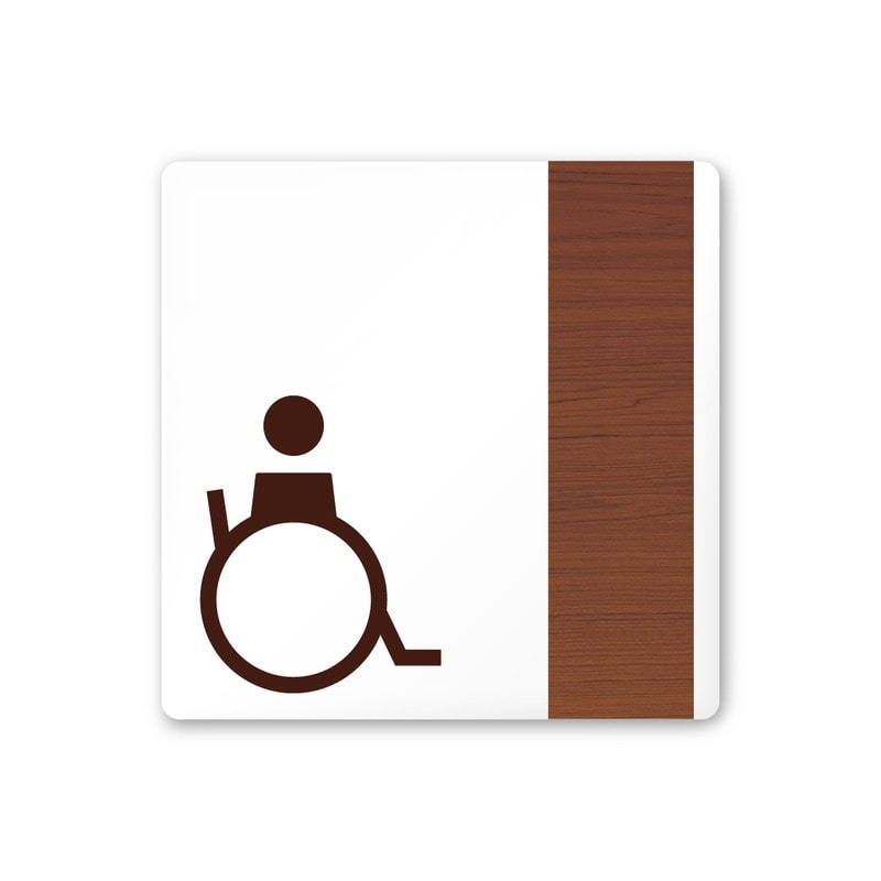 フジタ 飲食向Mokume A-IM1-0121バリアフリートイレ1 平付型アクリル 1個（ご注文単位1個）【直送品】