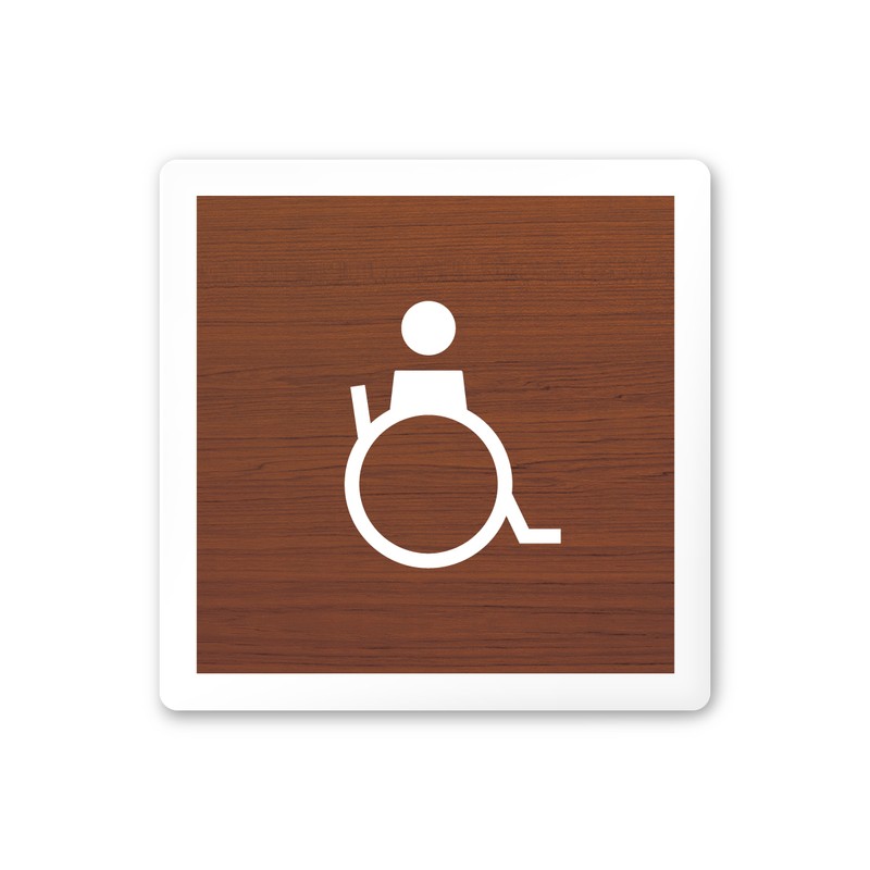 フジタ 飲食向Mokume A-IM1-0122バリアフリートイレ2 平付型アクリル 1個（ご注文単位1個）【直送品】