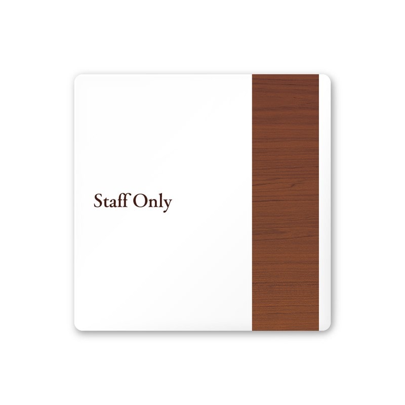 フジタ 飲食向Mokume A-IM1-0110Staff 平付型アクリル 1個（ご注文単位1個）【直送品】