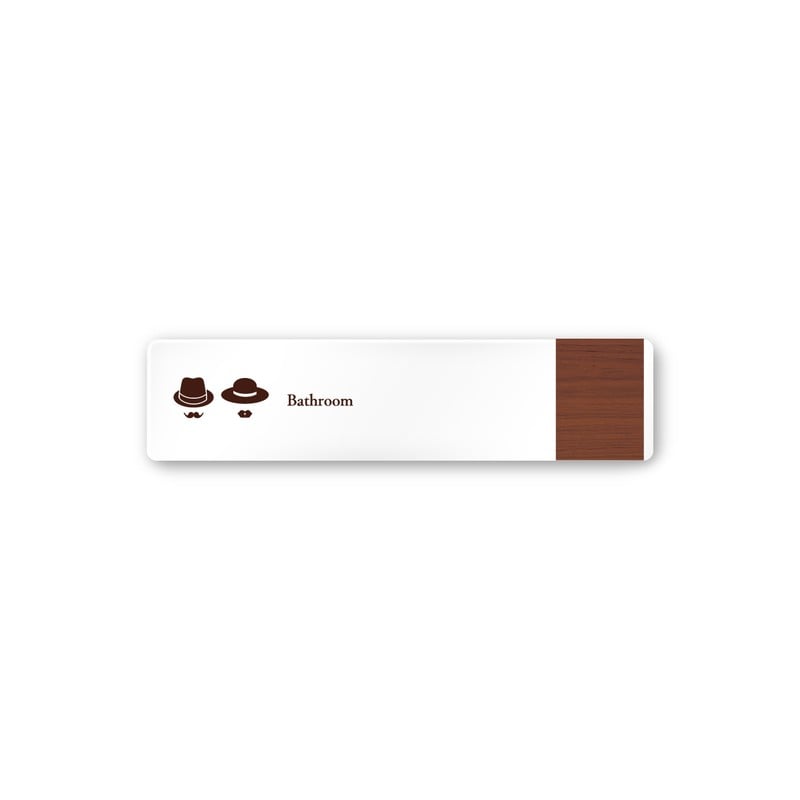 フジタ 飲食向Mokume A-IM1-0201トイレ 平付型アクリル 1個（ご注文単位1個）【直送品】