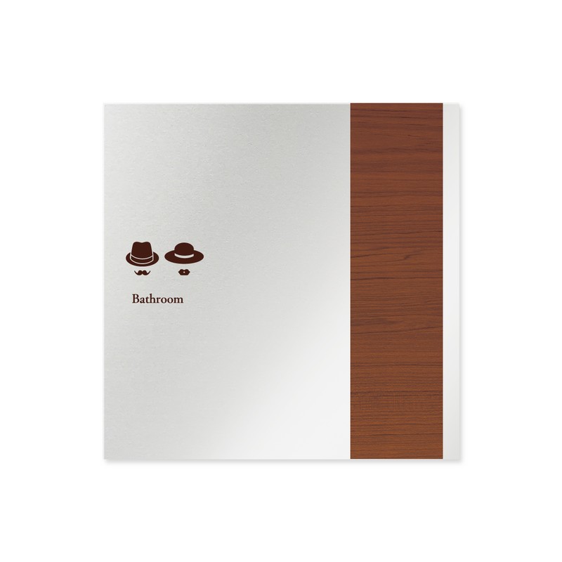 フジタ 飲食向Mokume B-IM1-0101トイレ 平付型アルミ 1個（ご注文単位1個）【直送品】