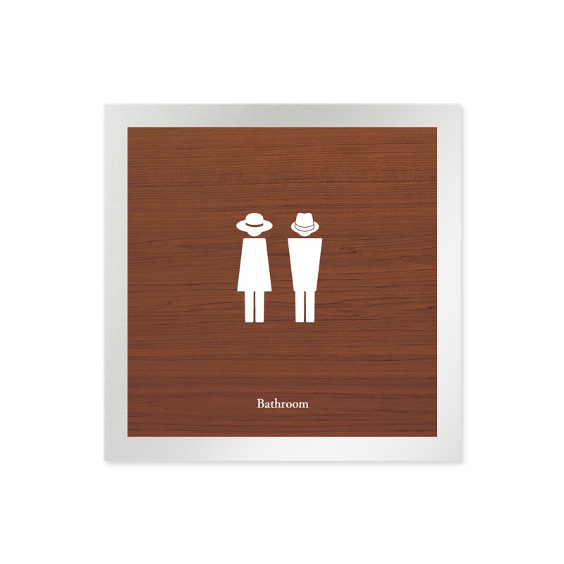 フジタ 飲食向Mokume B-IM1-0102トイレ 平付型アルミ 1個（ご注文単位1個）【直送品】