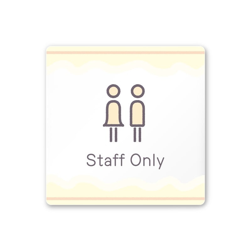 フジタ 飲食向Sweets A-IM3-0110Staff 平付型アクリル 1個(ご注文単位1個)【直送品】