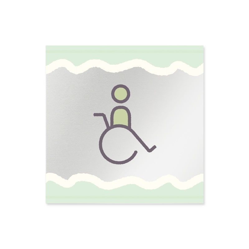 フジタ 飲食向Sweets B-IM3-0108バリアフリートイレ 平付型アクリル 1個（ご注文単位1個）【直送品】