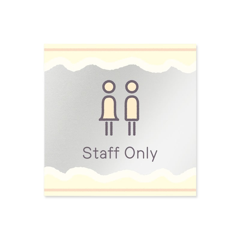 フジタ 飲食向Sweets B-IM3-0110Staff 平付型アクリル 1個（ご注文単位1個）【直送品】