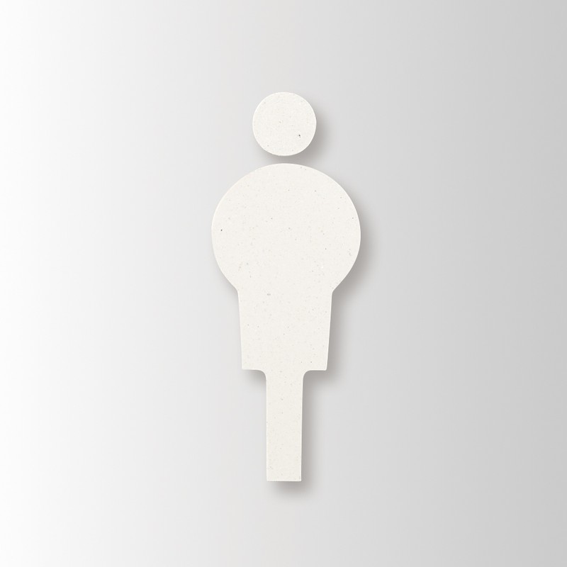 フジタ シェル立体ピクト正面型 HTW200_02男子トイレ 1個（ご注文単位1個）【直送品】