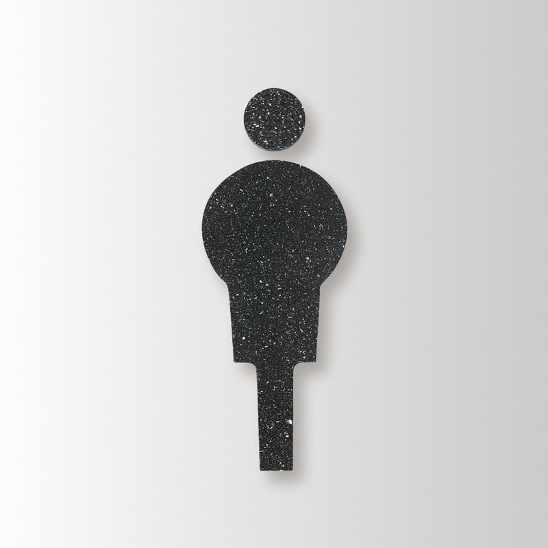 フジタ シェル立体ピクト正面型 HTB150_02男子トイレ 1個（ご注文単位1個）【直送品】