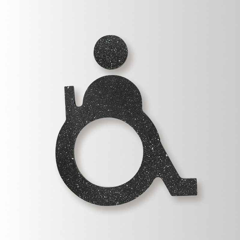 フジタ シェル立体ピクト正面型 HTB150_04バリアフリートイレ 1個（ご注文単位1個）【直送品】