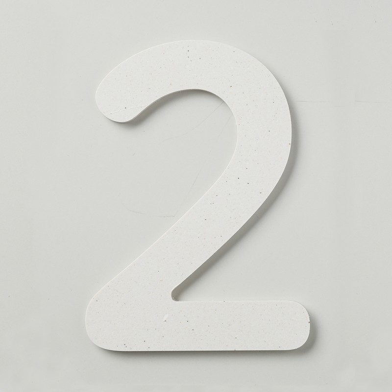 フジタ シェル立体階数表示 HTW150_2 1個（ご注文単位1個）【直送品】