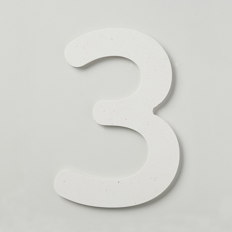 フジタ シェル立体階数表示 HTW150_3 1個（ご注文単位1個）【直送品】