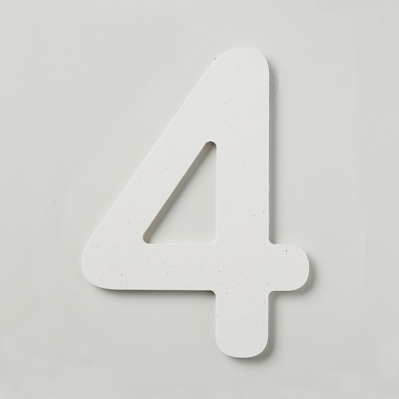 フジタ シェル立体階数表示 HTW150_4 1個（ご注文単位1個）【直送品】