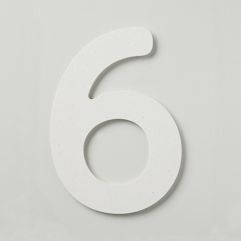 フジタ シェル立体階数表示 HTW150_6 1個（ご注文単位1個）【直送品】