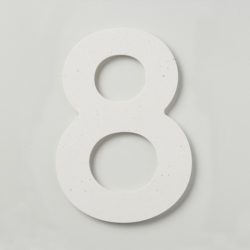 フジタ シェル立体階数表示 HTW150_8 1個（ご注文単位1個）【直送品】