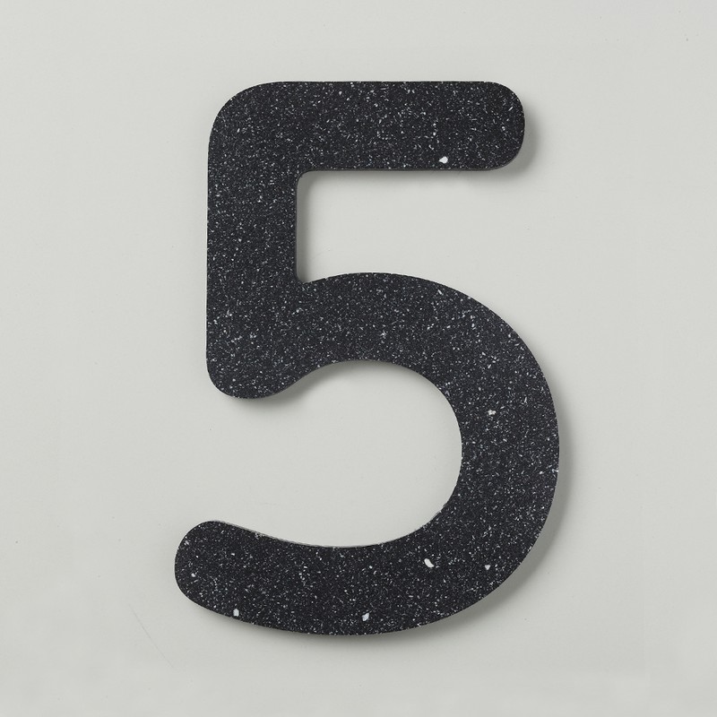 フジタ シェル立体階数表示 HTB150_5 1個（ご注文単位1個）【直送品】