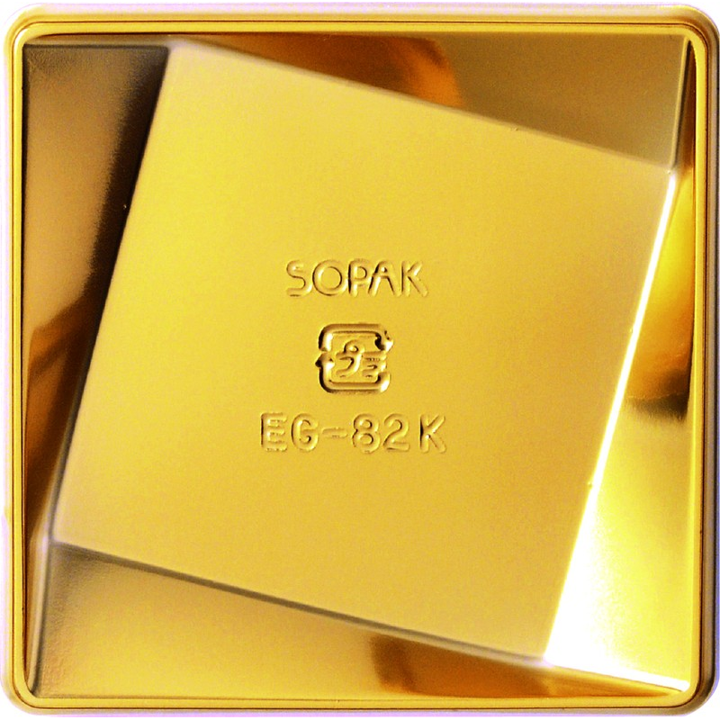 木村アルミ箔 EG-60K ゴールド 100枚/1袋(ご注文単位5袋)【直送品】