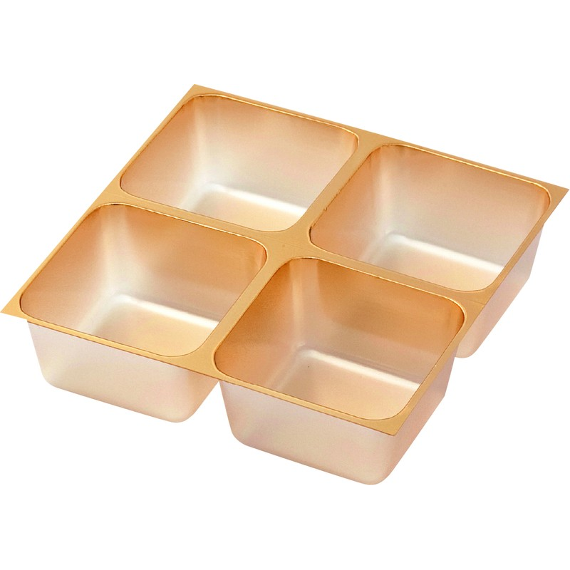 木村アルミ箔 4ヶ ゴールド 100枚／1袋（ご注文単位2袋）【直送品】