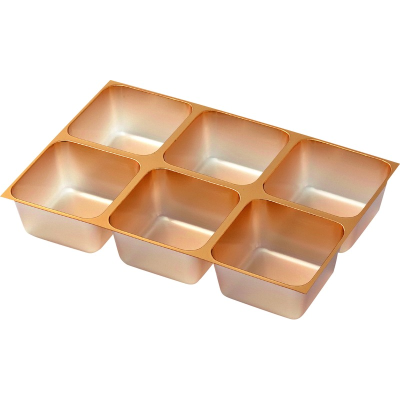 木村アルミ箔 6ヶ ゴールド 100枚／1袋（ご注文単位1袋）【直送品】