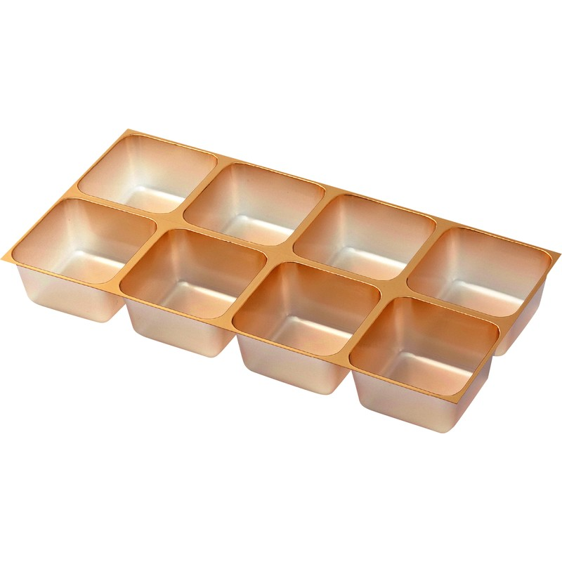 木村アルミ箔 8ヶ ゴールド 100枚／1袋（ご注文単位1袋）【直送品】