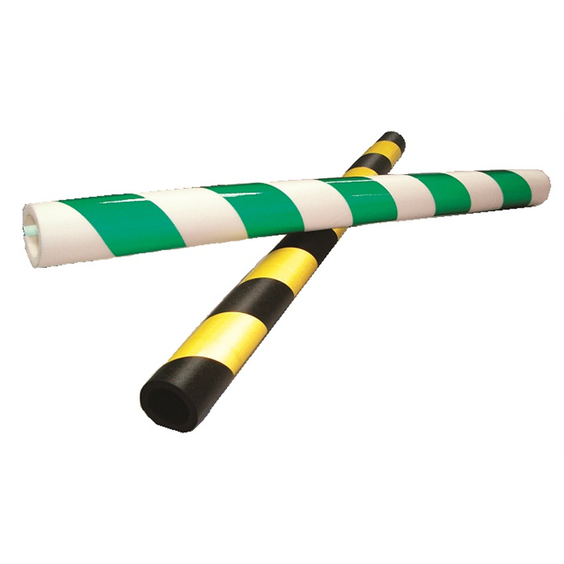 パイプガード 反射式 緑/白 1本 (ご注文単位6本)【直送品】