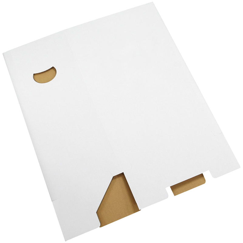 ダンボール製 ゴミ箱 15個入 45リットル 袋 対応 白 無地 1セット（ご注文単位1セット）【直送品】